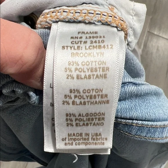 Frame Denim Light Blue Wide Leg Jeans - Picture 11 of 13